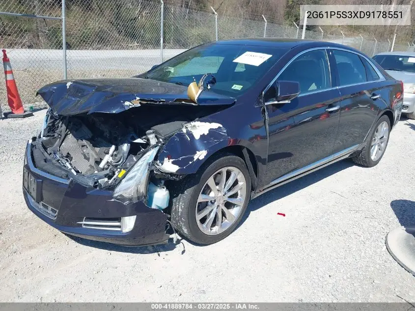 2013 Cadillac Xts Luxury VIN: 2G61P5S3XD9178551 Lot: 41889784