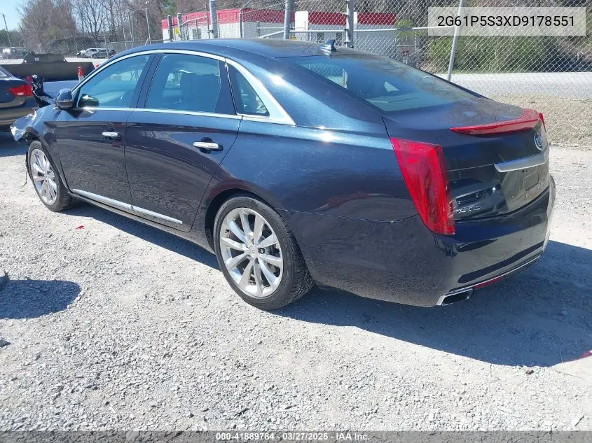 2013 Cadillac Xts Luxury VIN: 2G61P5S3XD9178551 Lot: 41889784