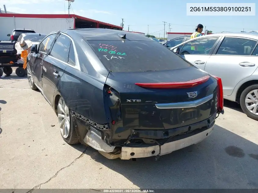 2016 Cadillac Xts Luxury Collection VIN: 2G61M5S38G9100251 Lot: 42230331