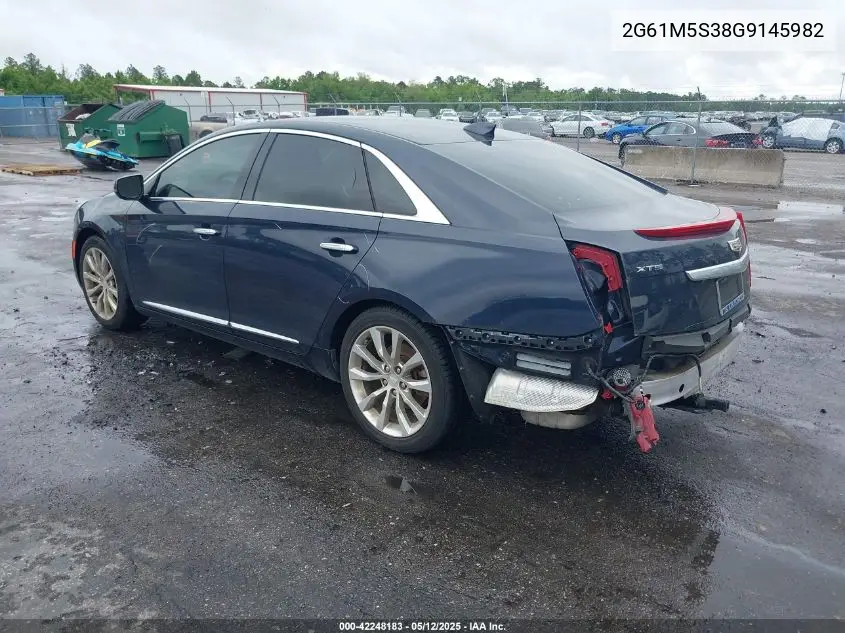 2016 Cadillac Xts Luxury Collection VIN: 2G61M5S38G9145982 Lot: 42248183