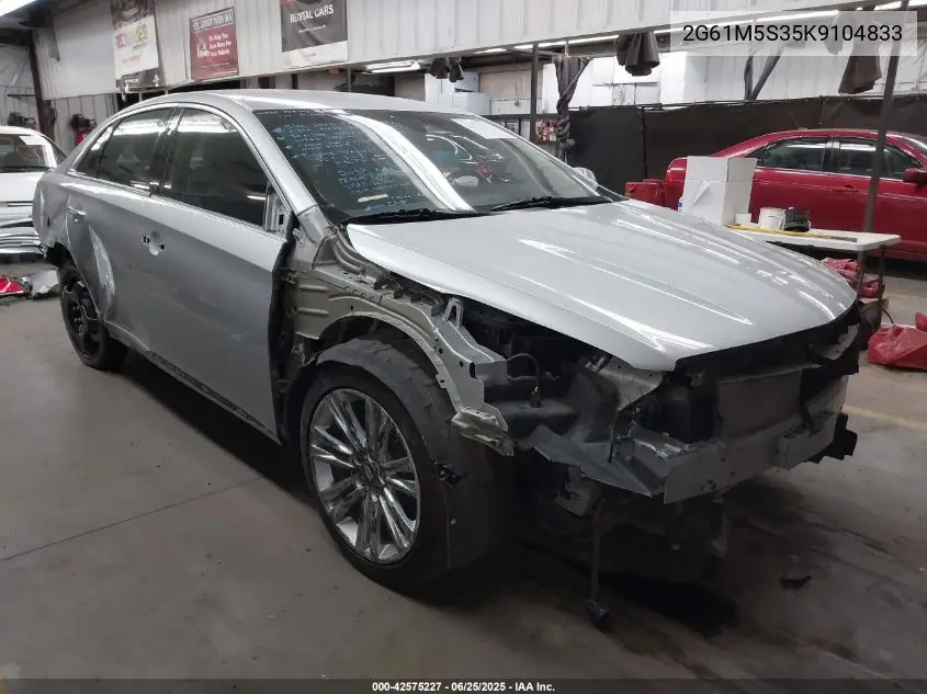 2019 Cadillac Xts Luxury VIN: 2G61M5S35K9104833 Lot: 42575227