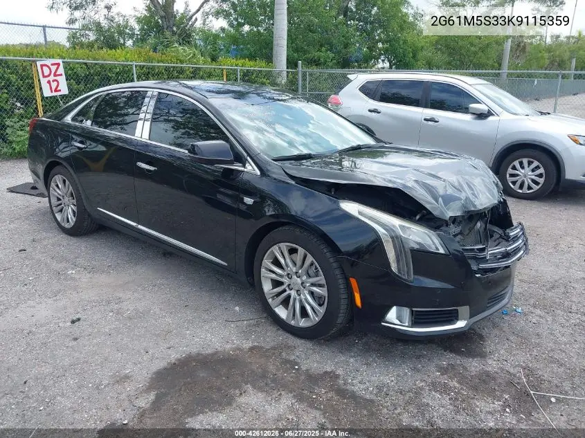 2019 Cadillac Xts Luxury VIN: 2G61M5S33K9115359 Lot: 42612026