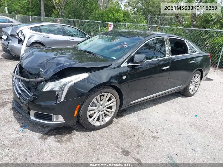 2019 Cadillac Xts Luxury VIN: 2G61M5S33K9115359 Lot: 42612026