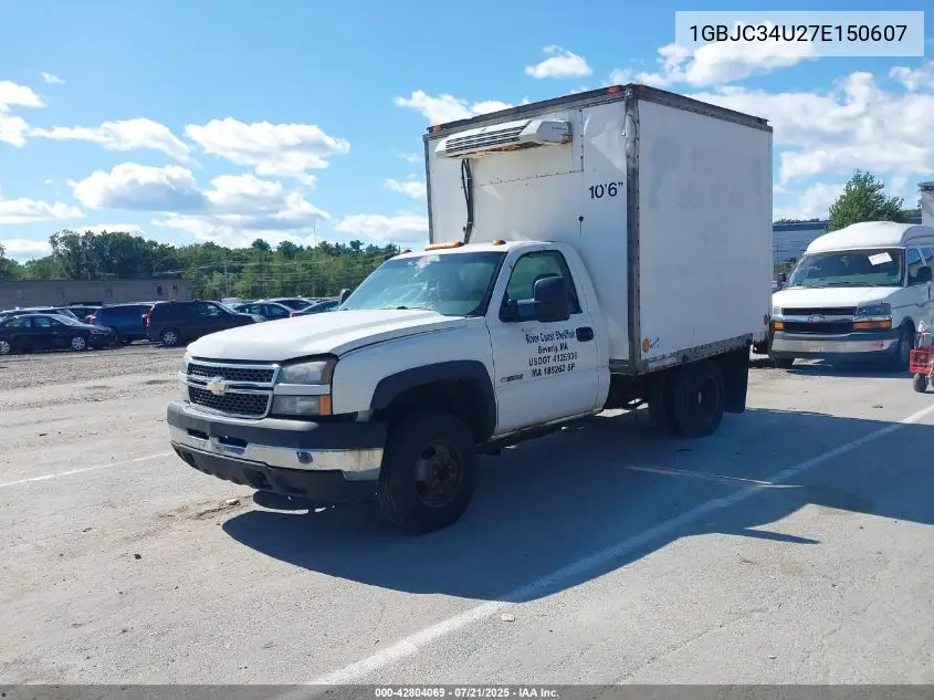 2007 Chevrolet Silverado 3500 Chassis Classic Work Truck VIN: 1GBJC34U27E150607 Lot: 42804069