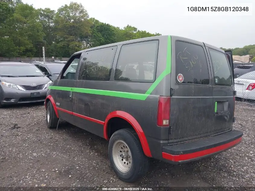 1986 Chevrolet Astro VIN: 1G8DM15Z8GB120348 Lot: 42466278