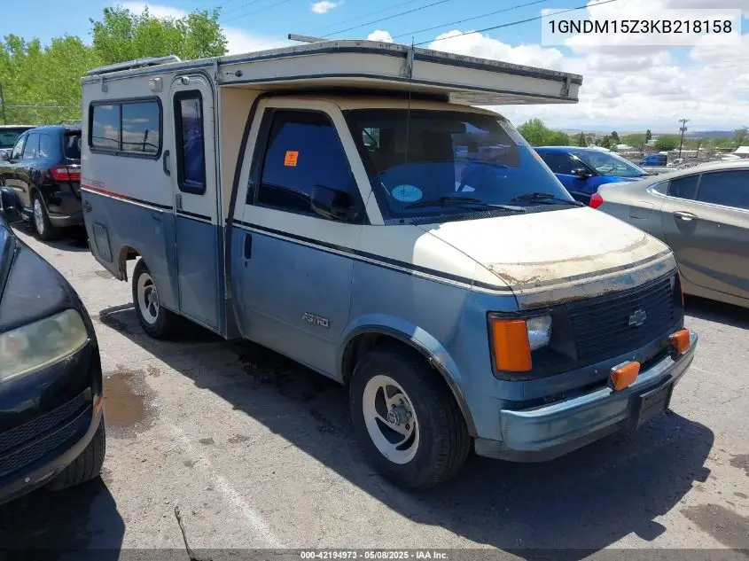 1989 Chevrolet Astro VIN: 1GNDM15Z3KB218158 Lot: 42194973