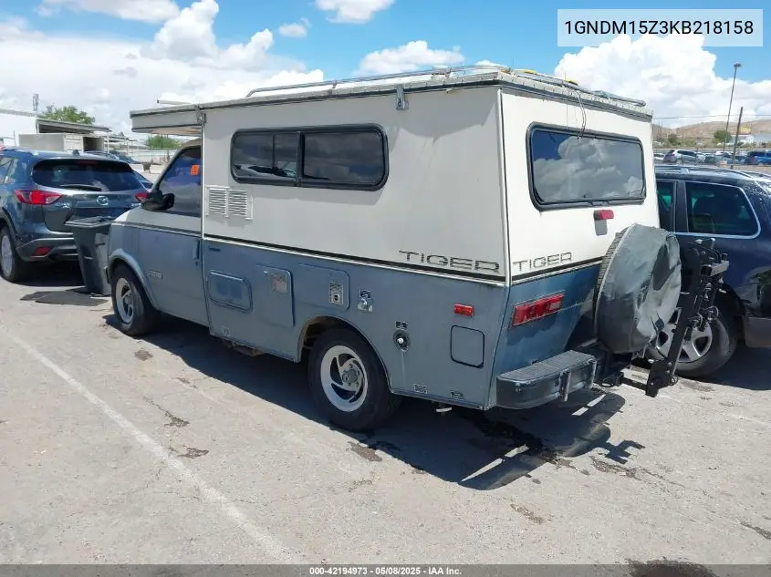 1989 Chevrolet Astro VIN: 1GNDM15Z3KB218158 Lot: 42194973