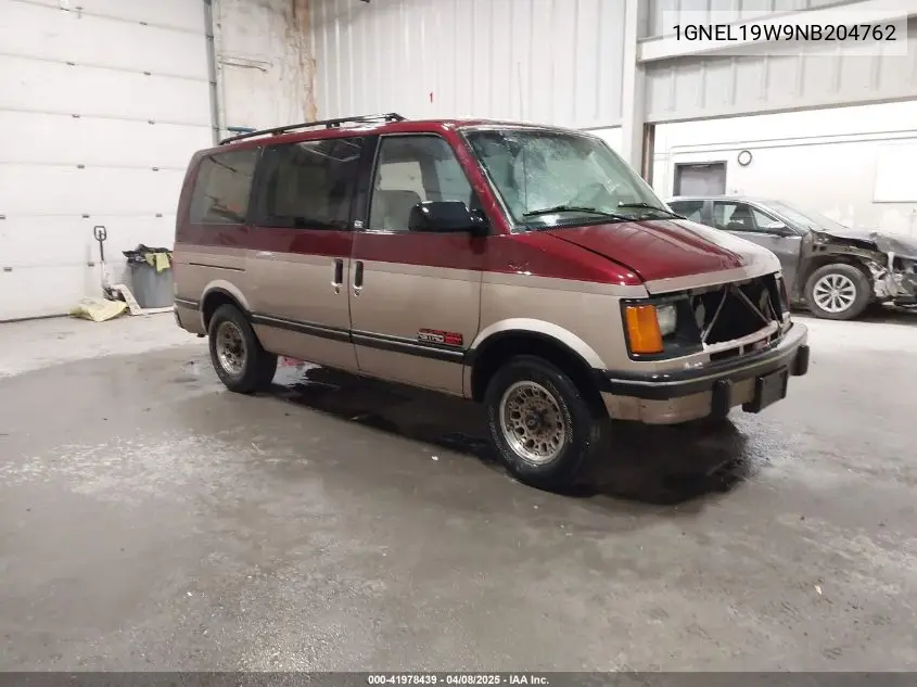 1992 Chevrolet Astro VIN: 1GNEL19W9NB204762 Lot: 41978439
