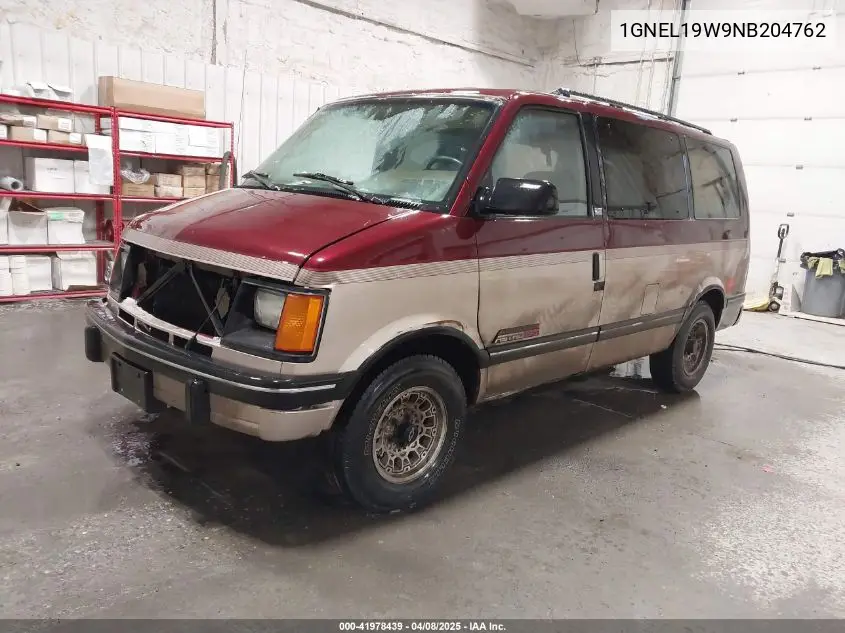 1992 Chevrolet Astro VIN: 1GNEL19W9NB204762 Lot: 41978439