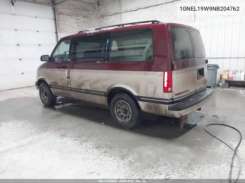 1992 Chevrolet Astro VIN: 1GNEL19W9NB204762 Lot: 41978439