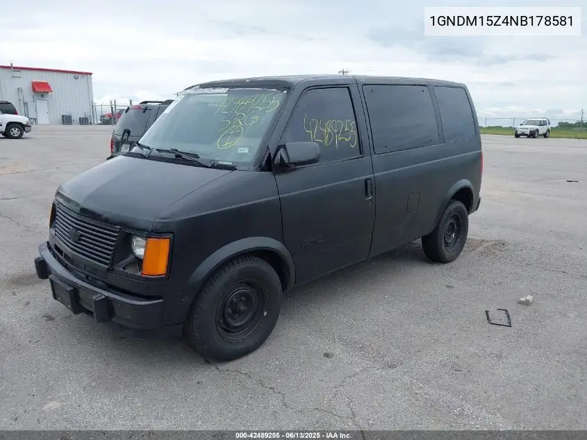 1992 Chevrolet Astro VIN: 1GNDM15Z4NB178581 Lot: 42489255