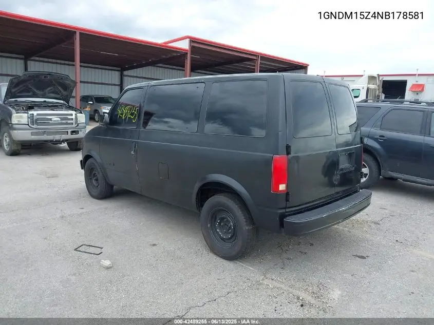 1992 Chevrolet Astro VIN: 1GNDM15Z4NB178581 Lot: 42489255