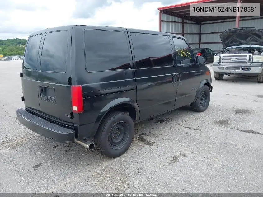 1992 Chevrolet Astro VIN: 1GNDM15Z4NB178581 Lot: 42489255
