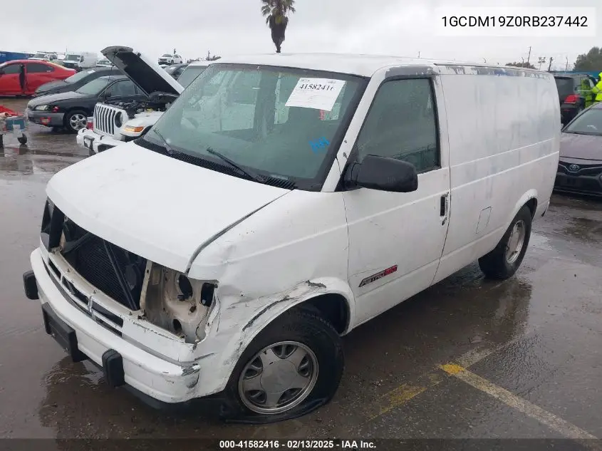 1994 Chevrolet Astro VIN: 1GCDM19Z0RB237442 Lot: 41582416