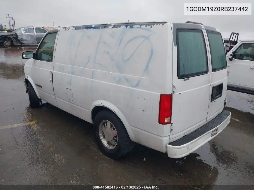 1994 Chevrolet Astro VIN: 1GCDM19Z0RB237442 Lot: 41582416