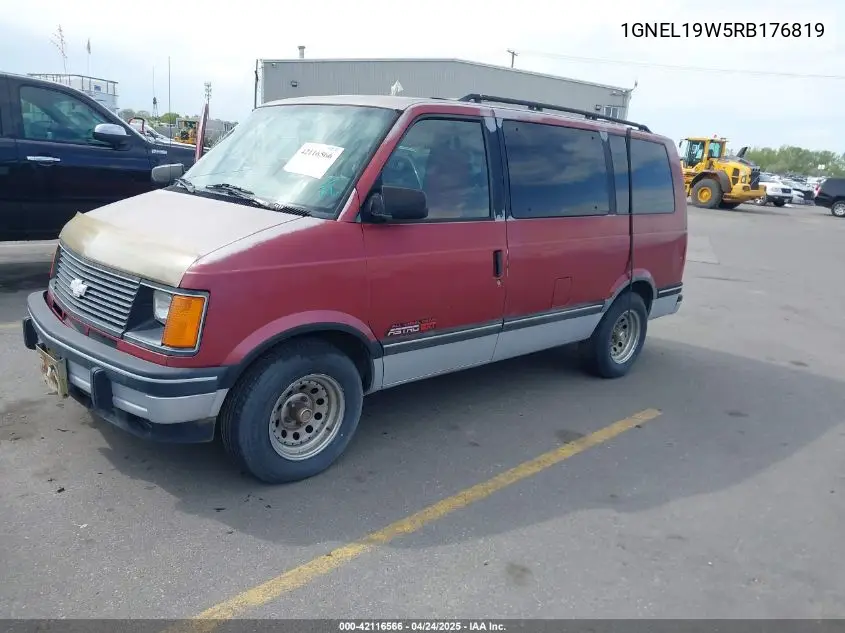 1994 Chevrolet Astro VIN: 1GNEL19W5RB176819 Lot: 42116566