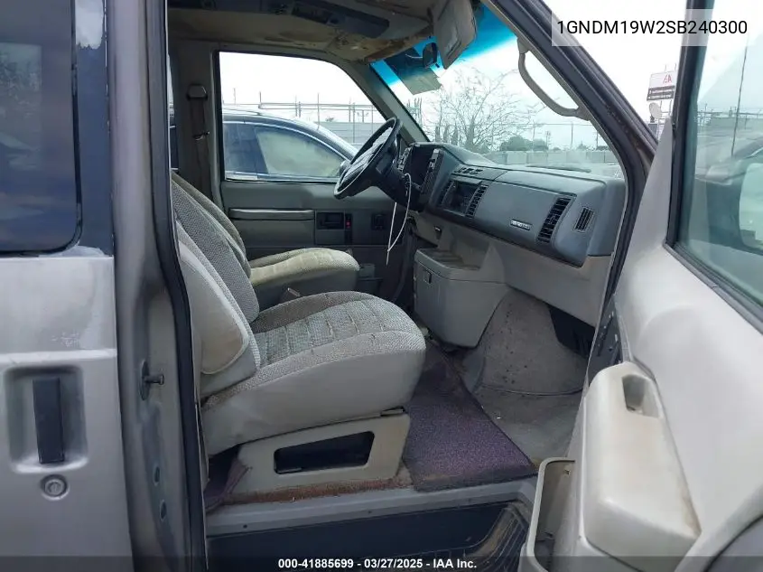 1995 Chevrolet Astro VIN: 1GNDM19W2SB240300 Lot: 41885699