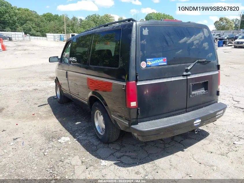 1995 Chevrolet Astro VIN: 1GNDM19W9SB267820 Lot: 42334535