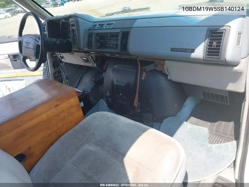 1995 Chevrolet Astro VIN: 1GBDM19W5SB140124 Lot: 42668423