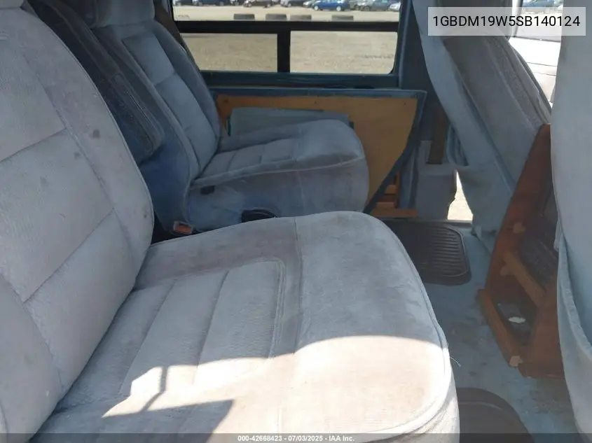 1995 Chevrolet Astro VIN: 1GBDM19W5SB140124 Lot: 42668423