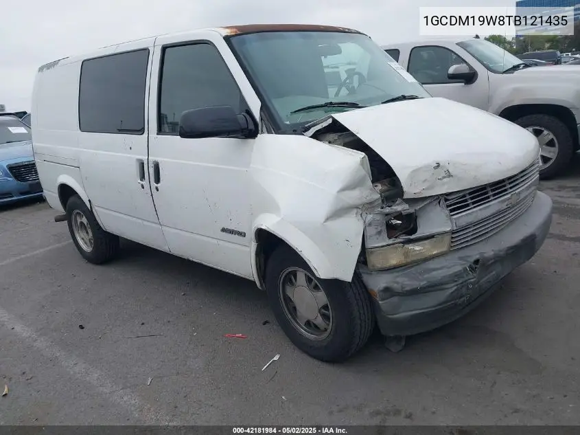 1996 Chevrolet Astro VIN: 1GCDM19W8TB121435 Lot: 42181984