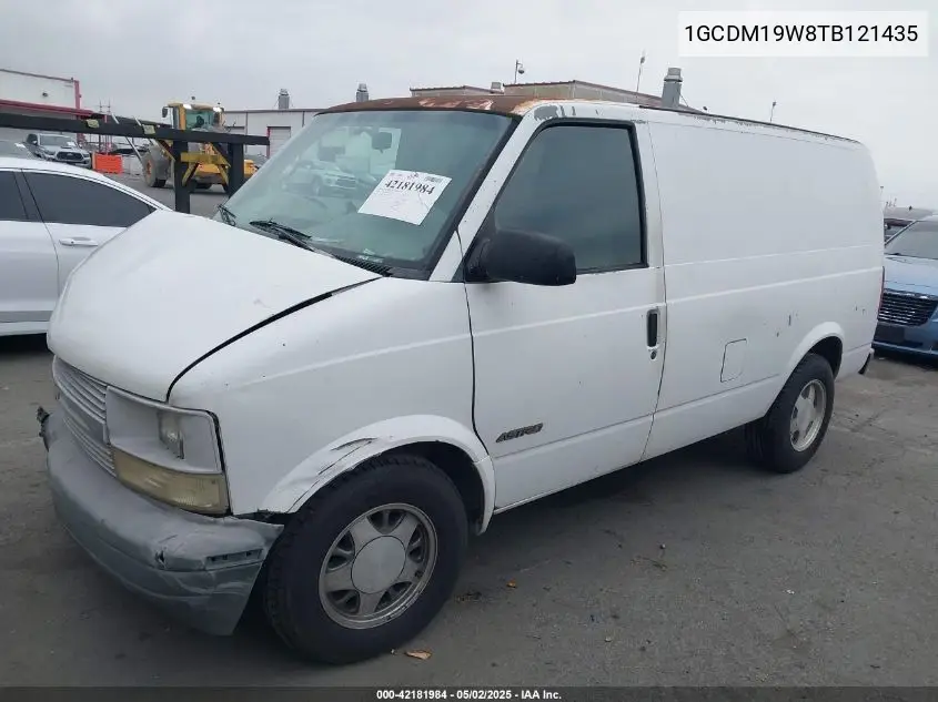 1996 Chevrolet Astro VIN: 1GCDM19W8TB121435 Lot: 42181984