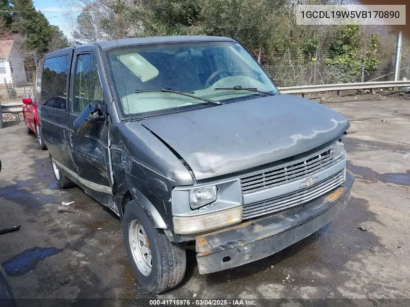 1997 Chevrolet Astro VIN: 1GCDL19W5VB170890 Lot: 41715976