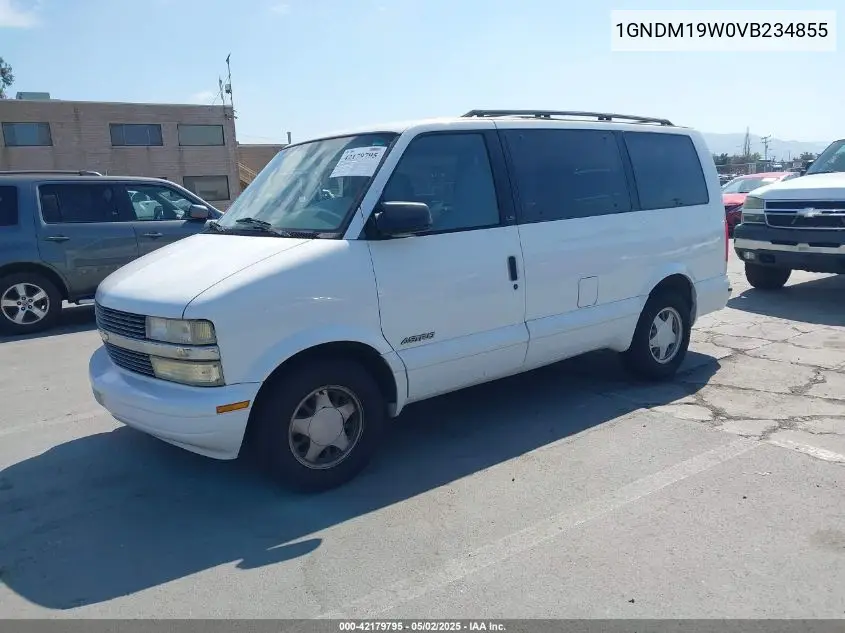 1997 Chevrolet Astro Ls Cmi VIN: 1GNDM19W0VB234855 Lot: 42179795