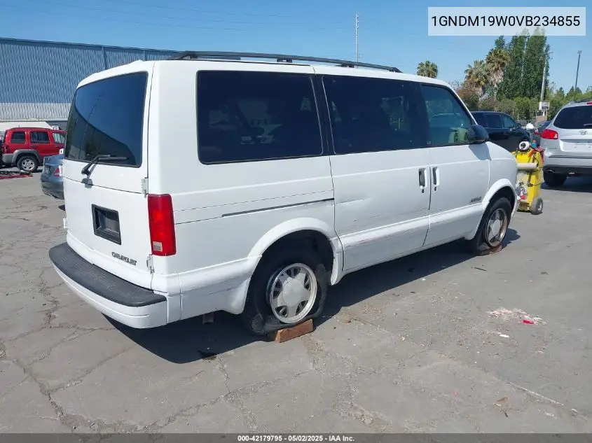 1997 Chevrolet Astro Ls Cmi VIN: 1GNDM19W0VB234855 Lot: 42179795