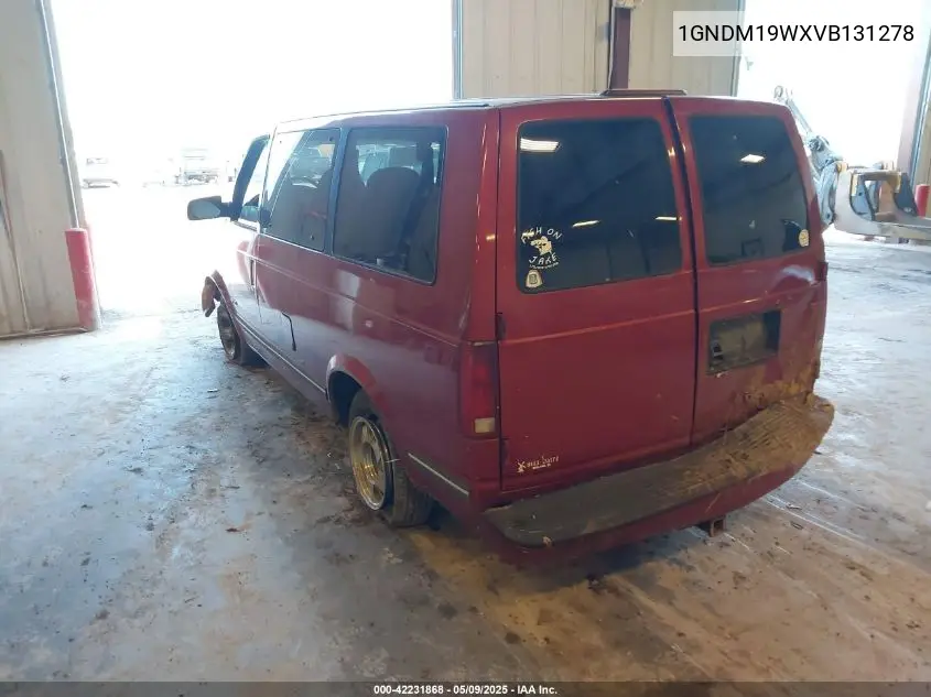 1997 Chevrolet Astro Ls Cmi VIN: 1GNDM19WXVB131278 Lot: 42231868
