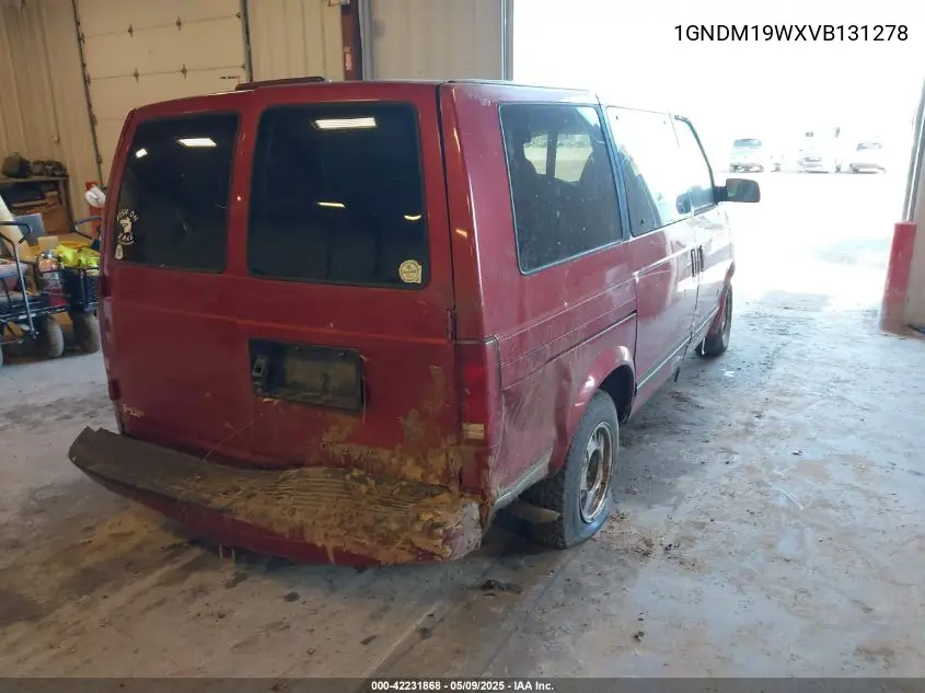 1997 Chevrolet Astro Ls Cmi VIN: 1GNDM19WXVB131278 Lot: 42231868