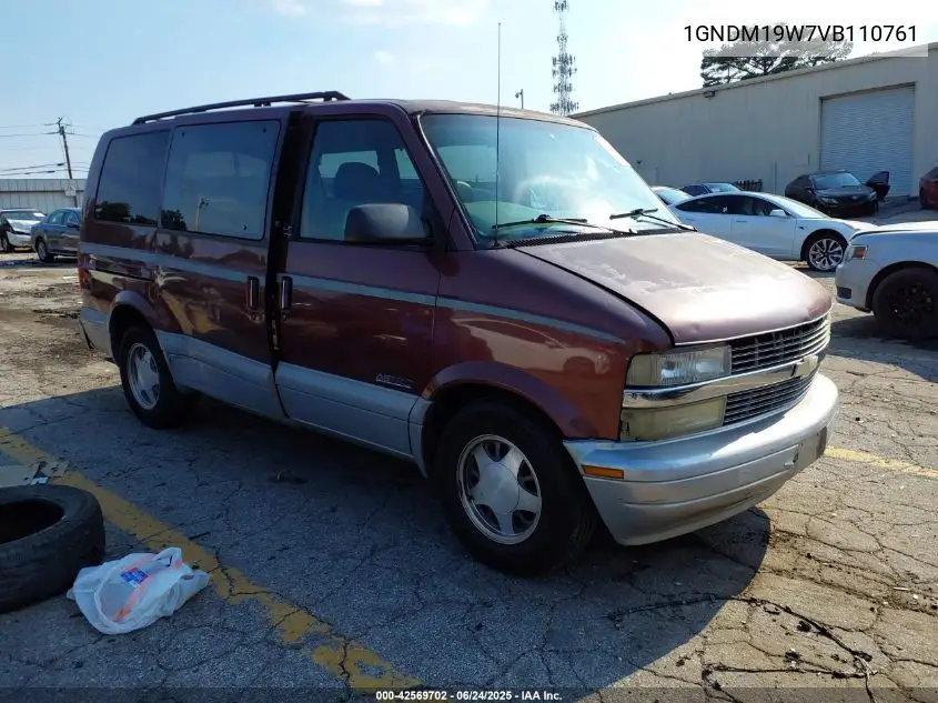 1997 Chevrolet Astro VIN: 1GNDM19W7VB110761 Lot: 42569702