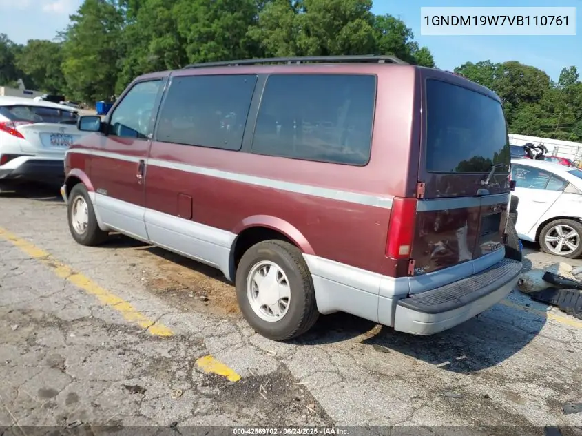1997 Chevrolet Astro VIN: 1GNDM19W7VB110761 Lot: 42569702