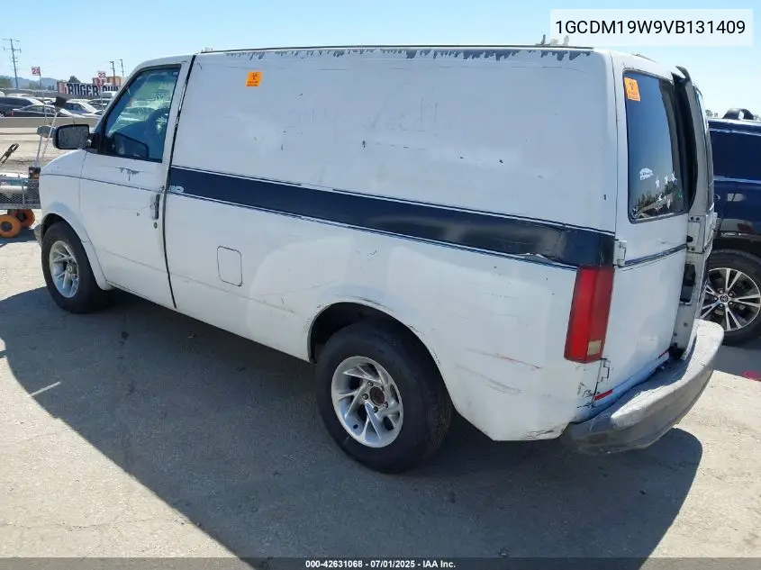 1997 Chevrolet Astro VIN: 1GCDM19W9VB131409 Lot: 42631068