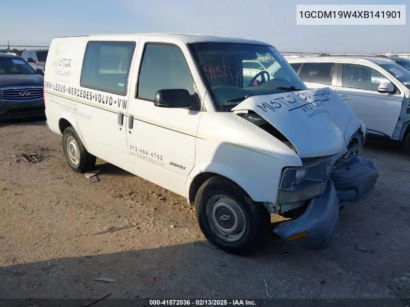 1999 Chevrolet Astro VIN: 1GCDM19W4XB141901 Lot: 41572036