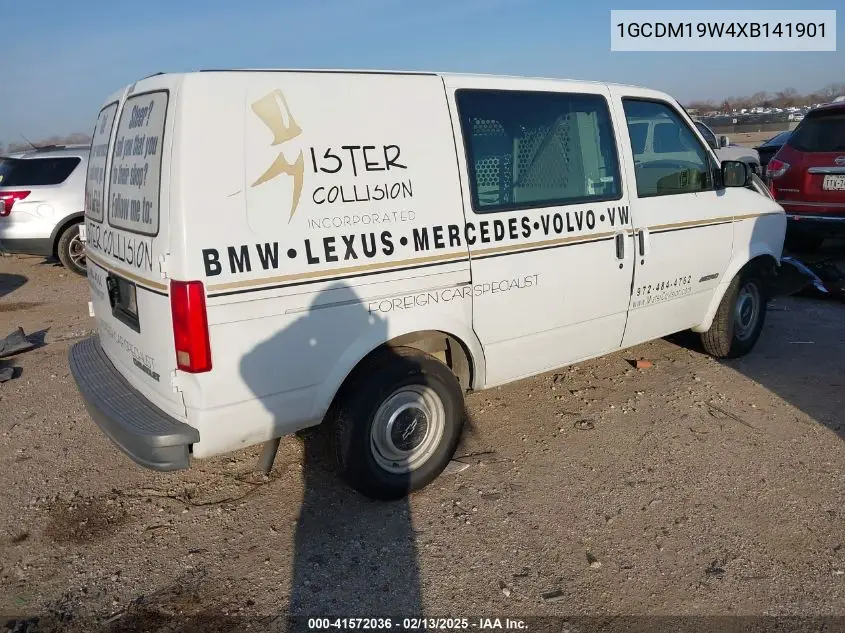 1999 Chevrolet Astro VIN: 1GCDM19W4XB141901 Lot: 41572036