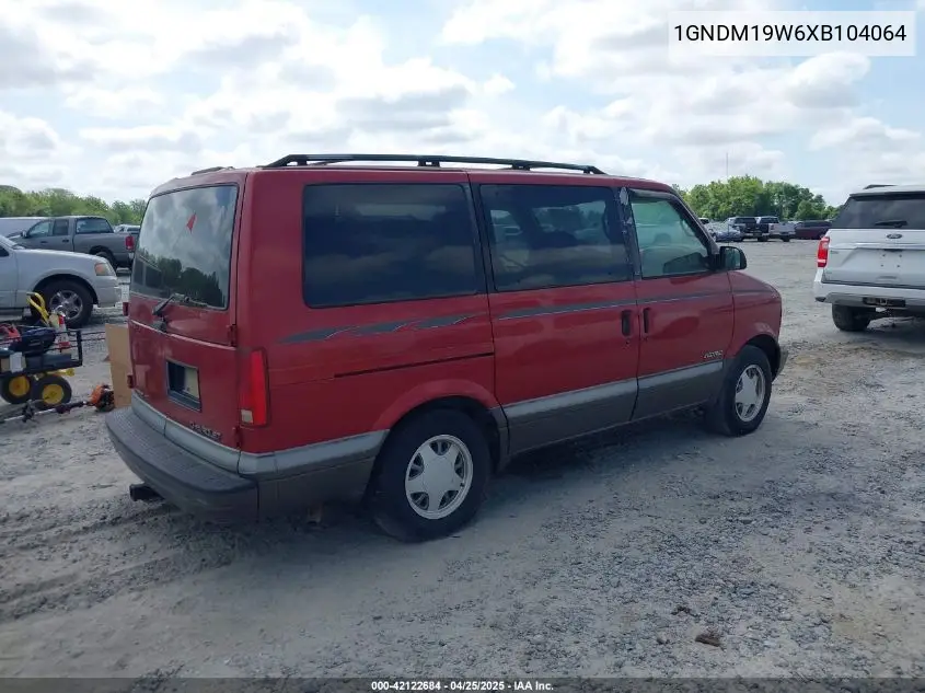 1999 Chevrolet Astro VIN: 1GNDM19W6XB104064 Lot: 42122684