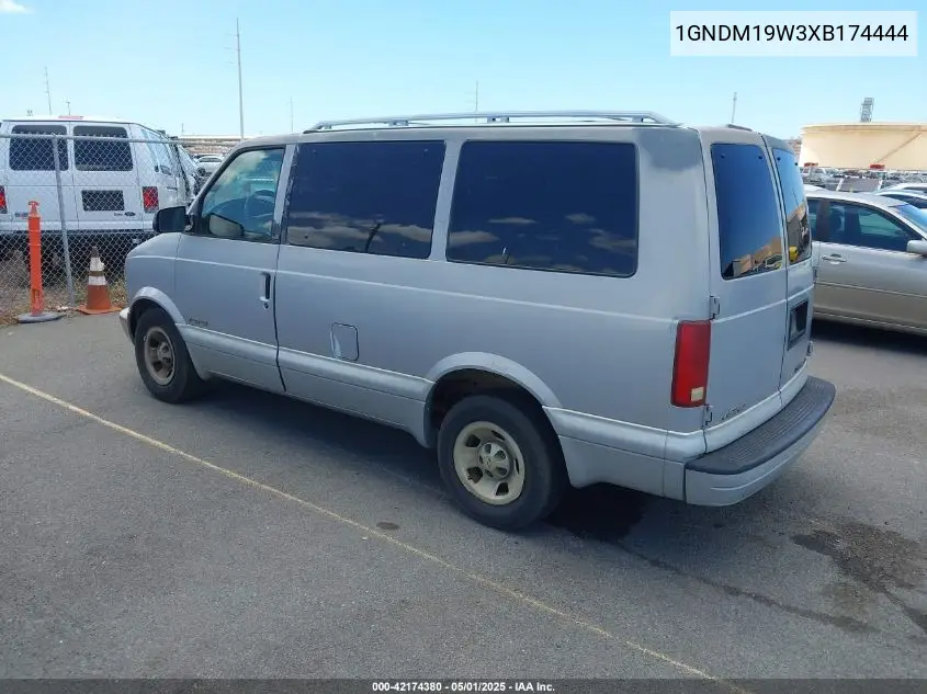 1999 Chevrolet Astro VIN: 1GNDM19W3XB174444 Lot: 42174380