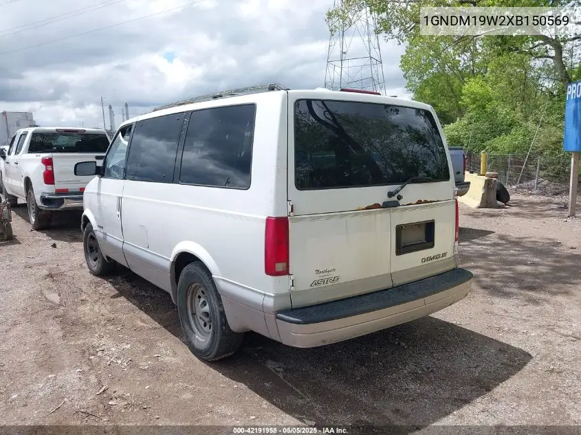 1999 Chevrolet Astro VIN: 1GNDM19W2XB150569 Lot: 42191958