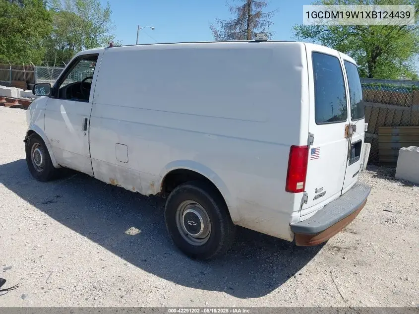 1999 Chevrolet Astro VIN: 1GCDM19W1XB124439 Lot: 42291202
