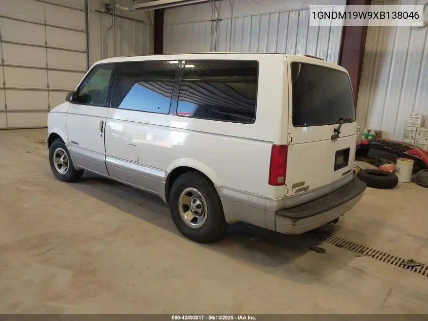 1999 Chevrolet Astro VIN: 1GNDM19W9XB138046 Lot: 42493817