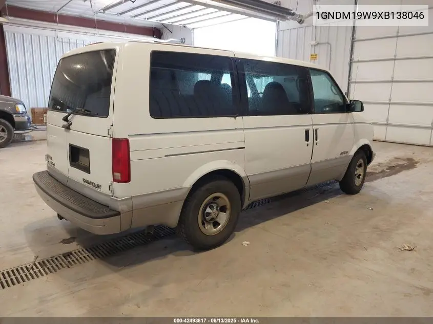1999 Chevrolet Astro VIN: 1GNDM19W9XB138046 Lot: 42493817