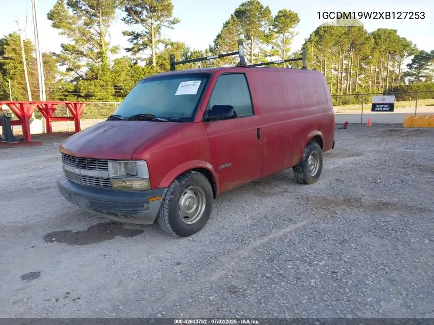 1999 Chevrolet Astro VIN: 1GCDM19W2XB127253 Lot: 42633782