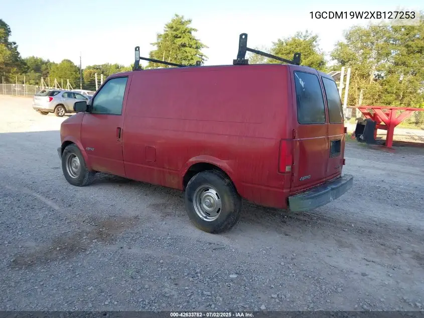 1999 Chevrolet Astro VIN: 1GCDM19W2XB127253 Lot: 42633782