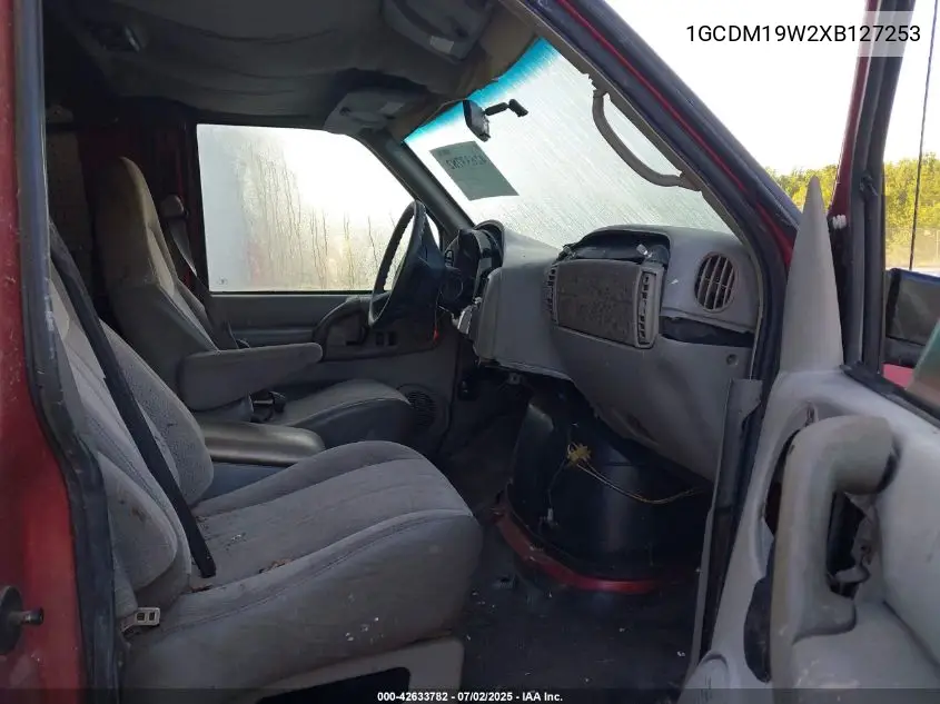 1999 Chevrolet Astro VIN: 1GCDM19W2XB127253 Lot: 42633782