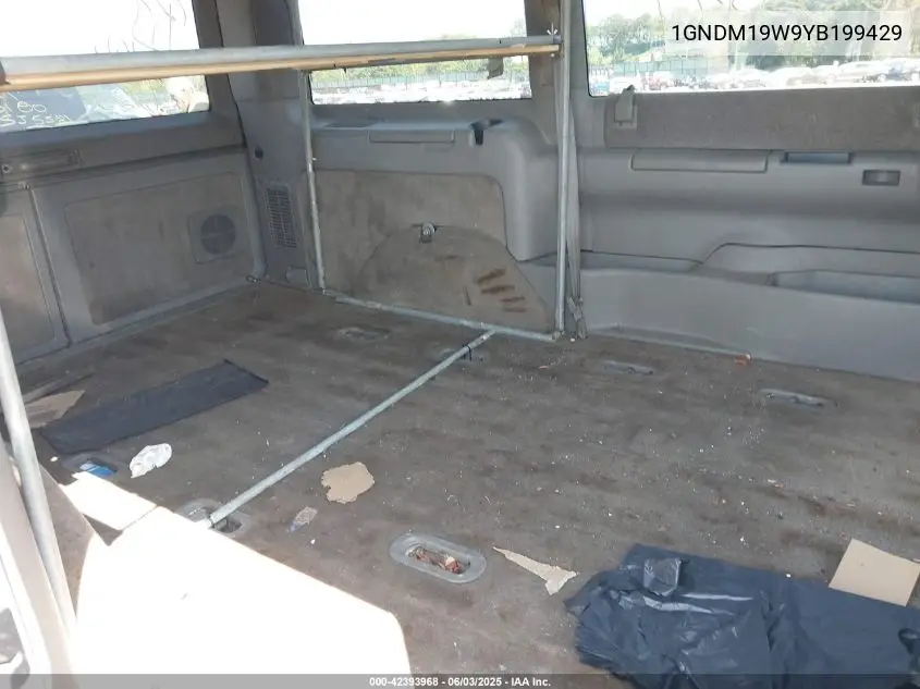 2000 Chevrolet Astro VIN: 1GNDM19W9YB199429 Lot: 42393968