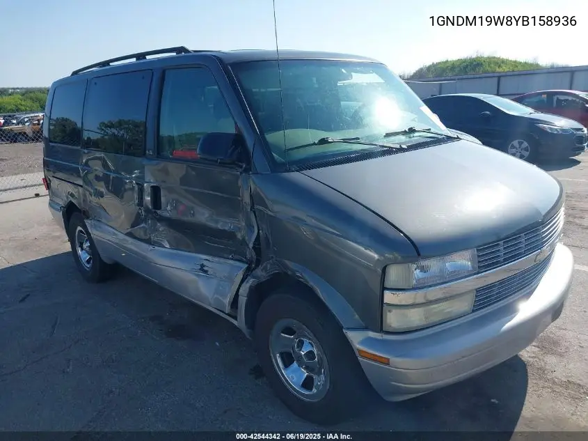 2000 Chevrolet Astro VIN: 1GNDM19W8YB158936 Lot: 42544342