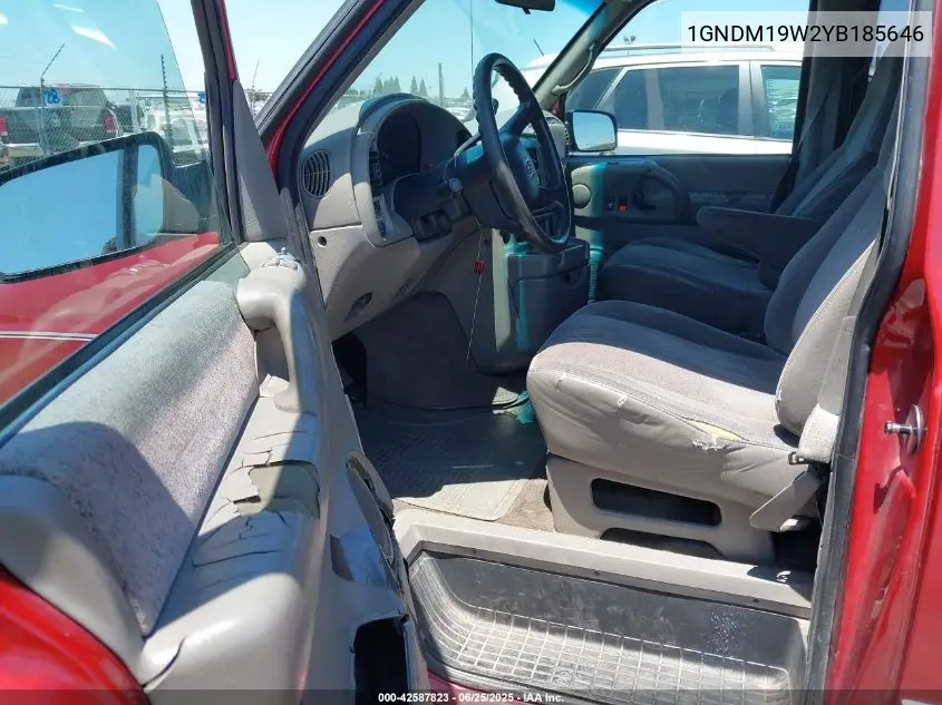 2000 Chevrolet Astro VIN: 1GNDM19W2YB185646 Lot: 42587823