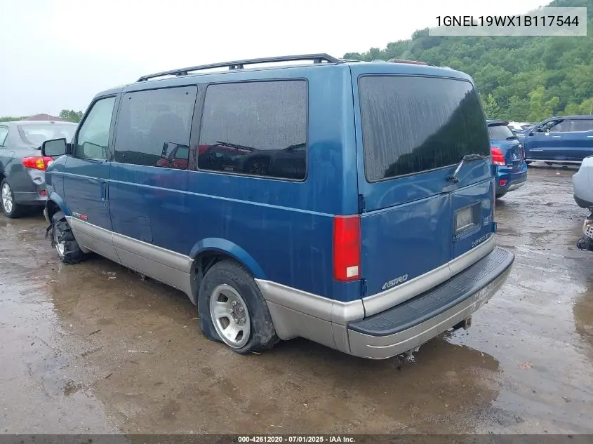 2001 Chevrolet Astro Ls VIN: 1GNEL19WX1B117544 Lot: 42612020