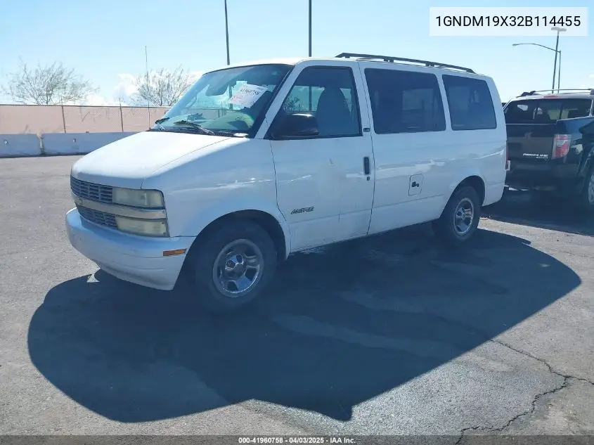 2002 Chevrolet Astro Ls VIN: 1GNDM19X32B114455 Lot: 41960758